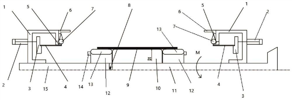 Carcass barrel forming device and carcass barrel forming process for aviation radial tires