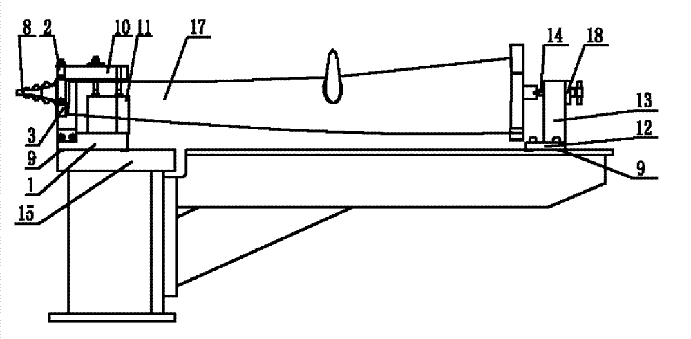 Blade positioning and clamping device used for processing blade root of tenon tooth