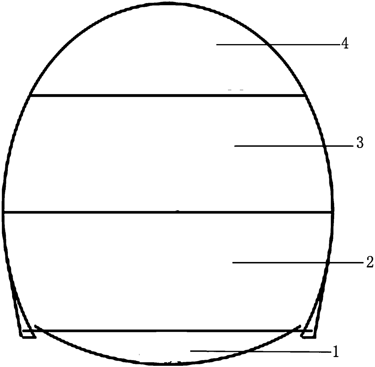 Loess tunnel micro-step construction method