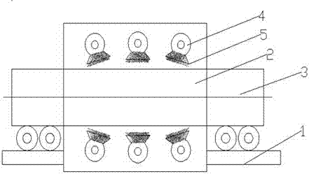 Fine-grain strengthening and enhancing device for surface of steel tube tower component