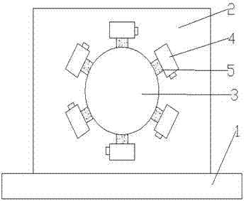 Fine-grain strengthening and enhancing device for surface of steel tube tower component