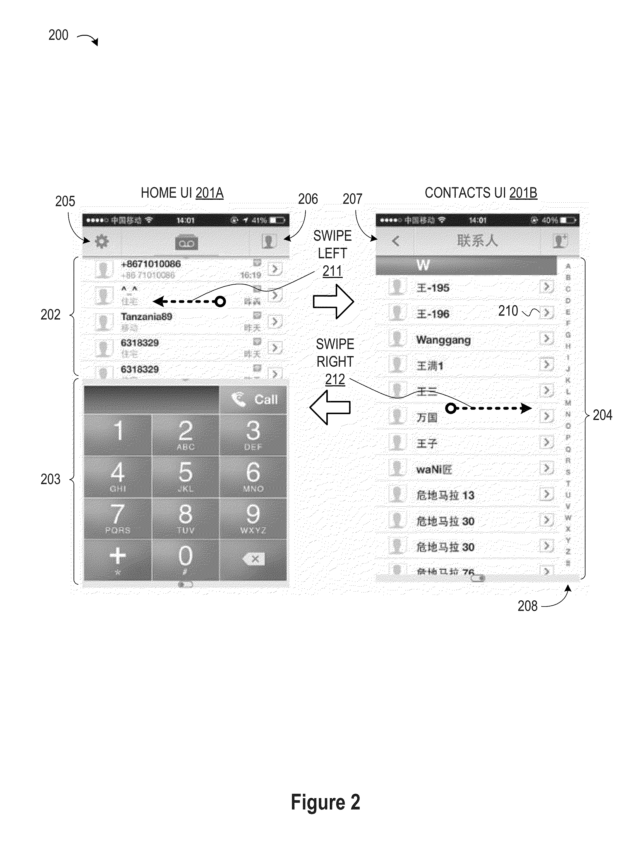 Softphone User Interface System and Method