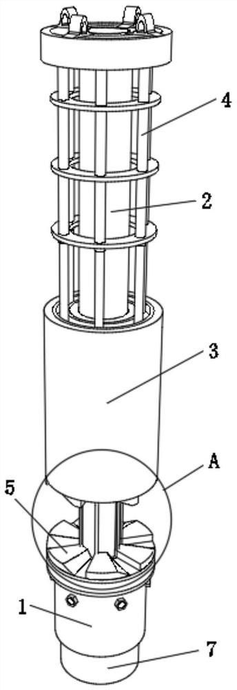 Steel pipe pile sinking device