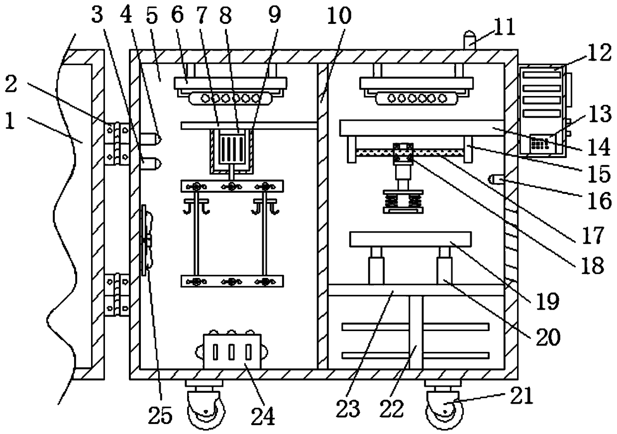 Wrinkle-removing drying device for clothes processing