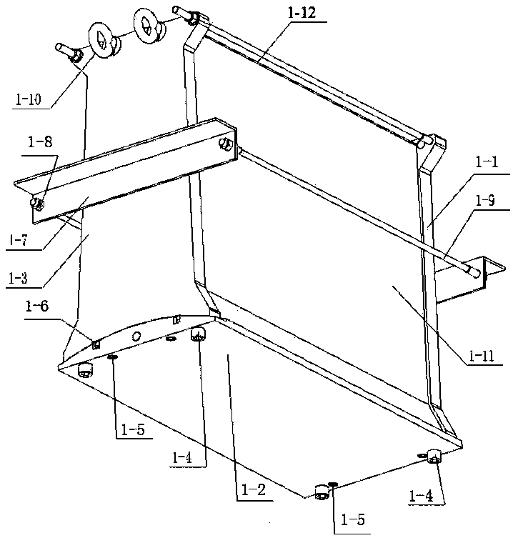 A box-shaped part forming die with grid rib skeleton