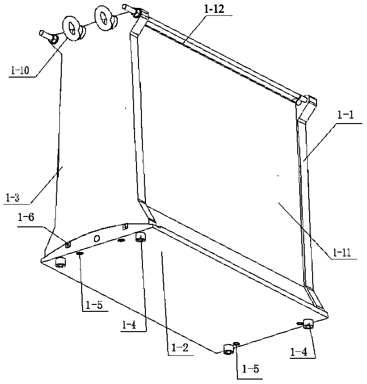 A box-shaped part forming die with grid rib skeleton