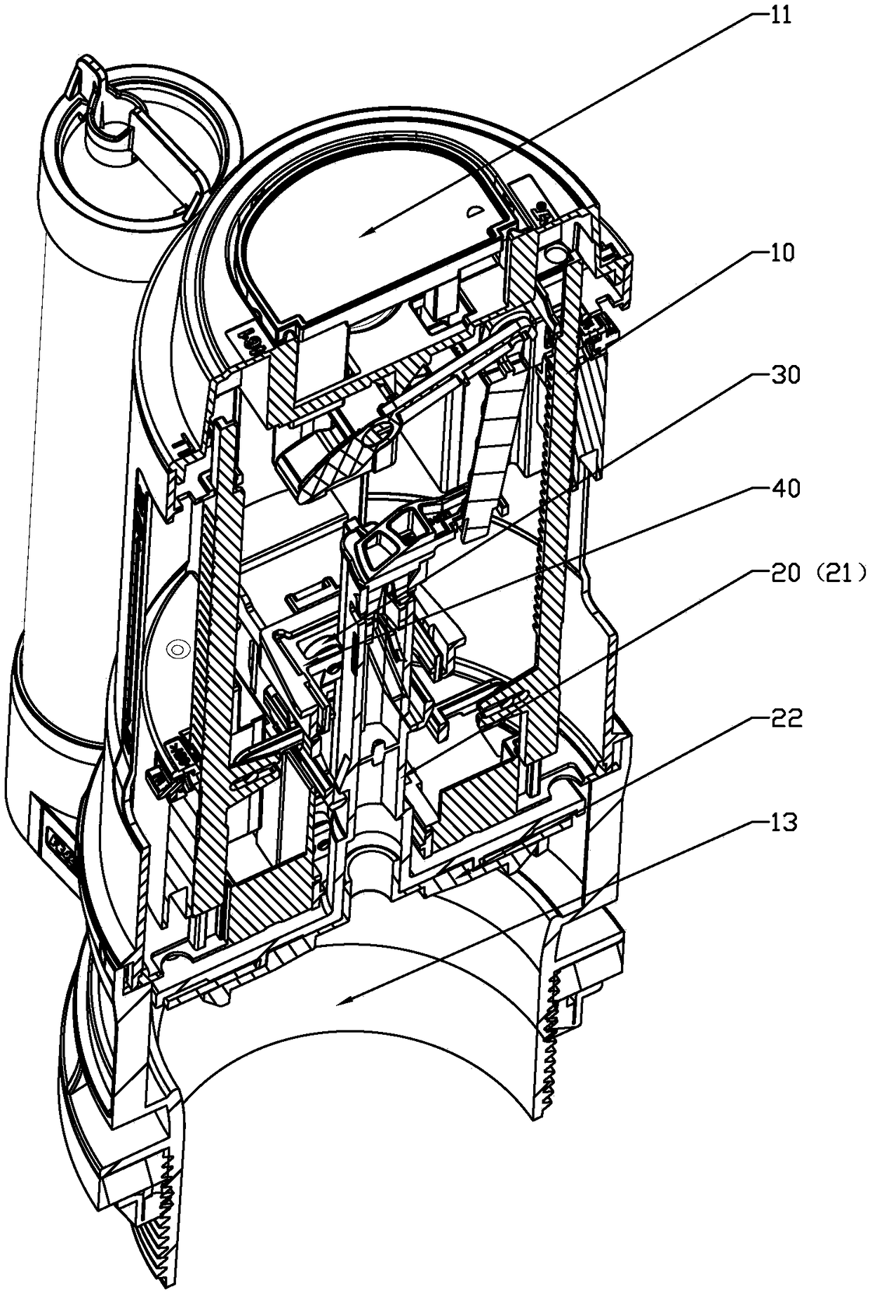 A Drain Valve Structure with Small Operating Force