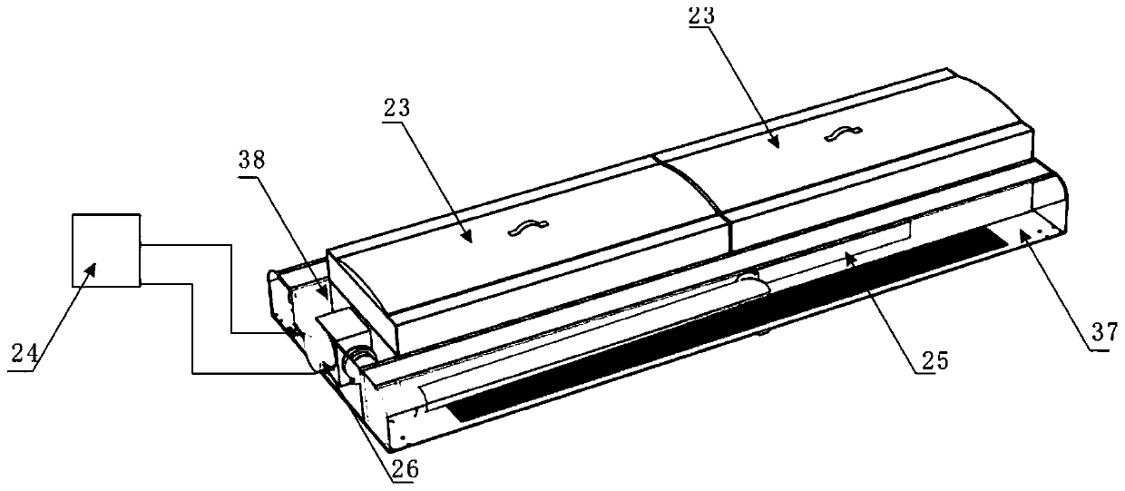 A bed frame type moxibustion device