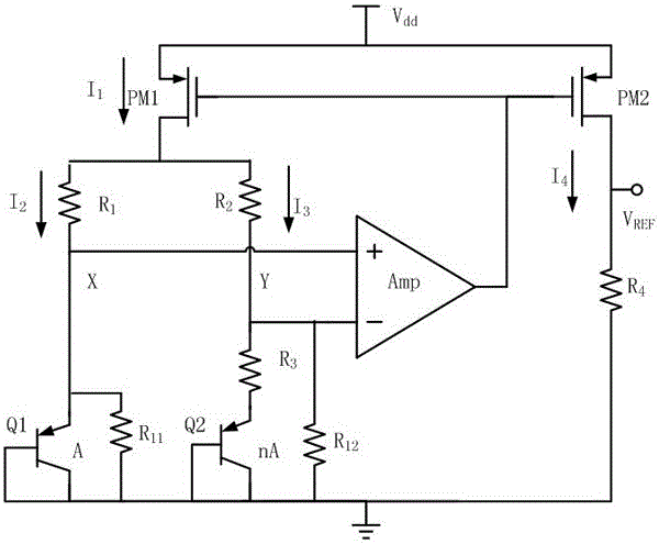 Circuit and method for achieving low pressure and high precision of reference voltage source