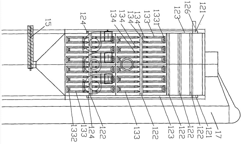 Thermal-cycle continuous pyrolysis-gasification comprehensive device for coal gangues