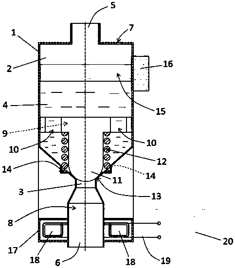 Volume induction type metering valve