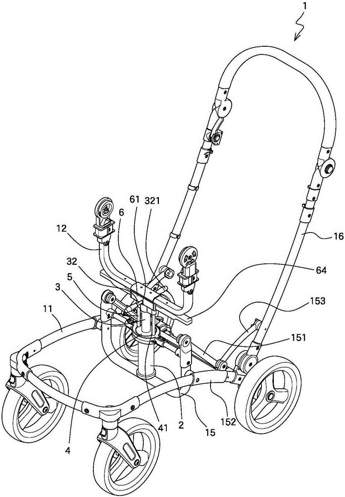 Improved baby carriage structure