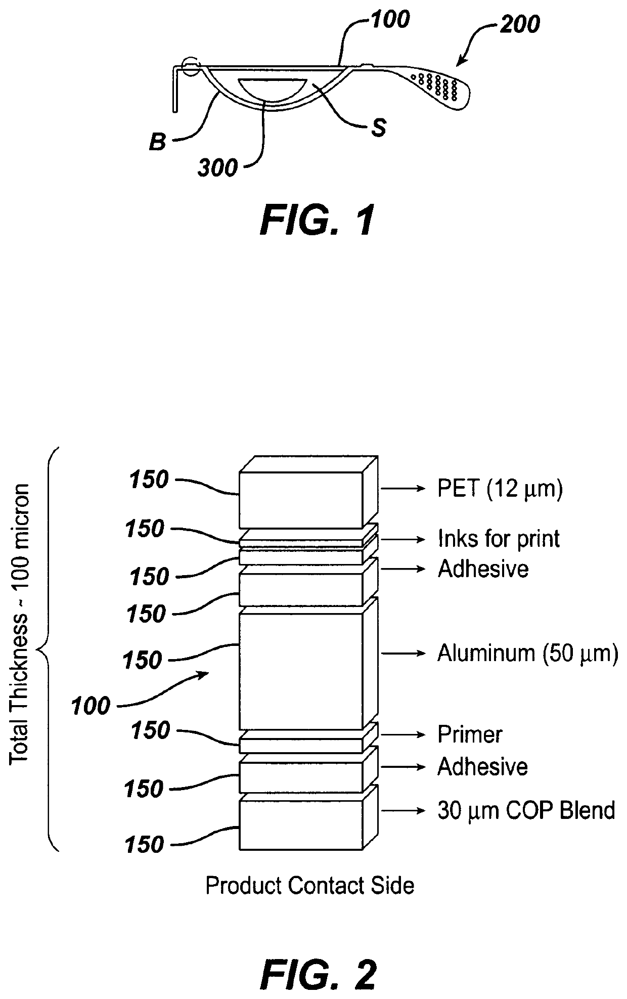 Package for an ophthalmic device having a multilayer lidstock containing a cyclic olefin seal layer