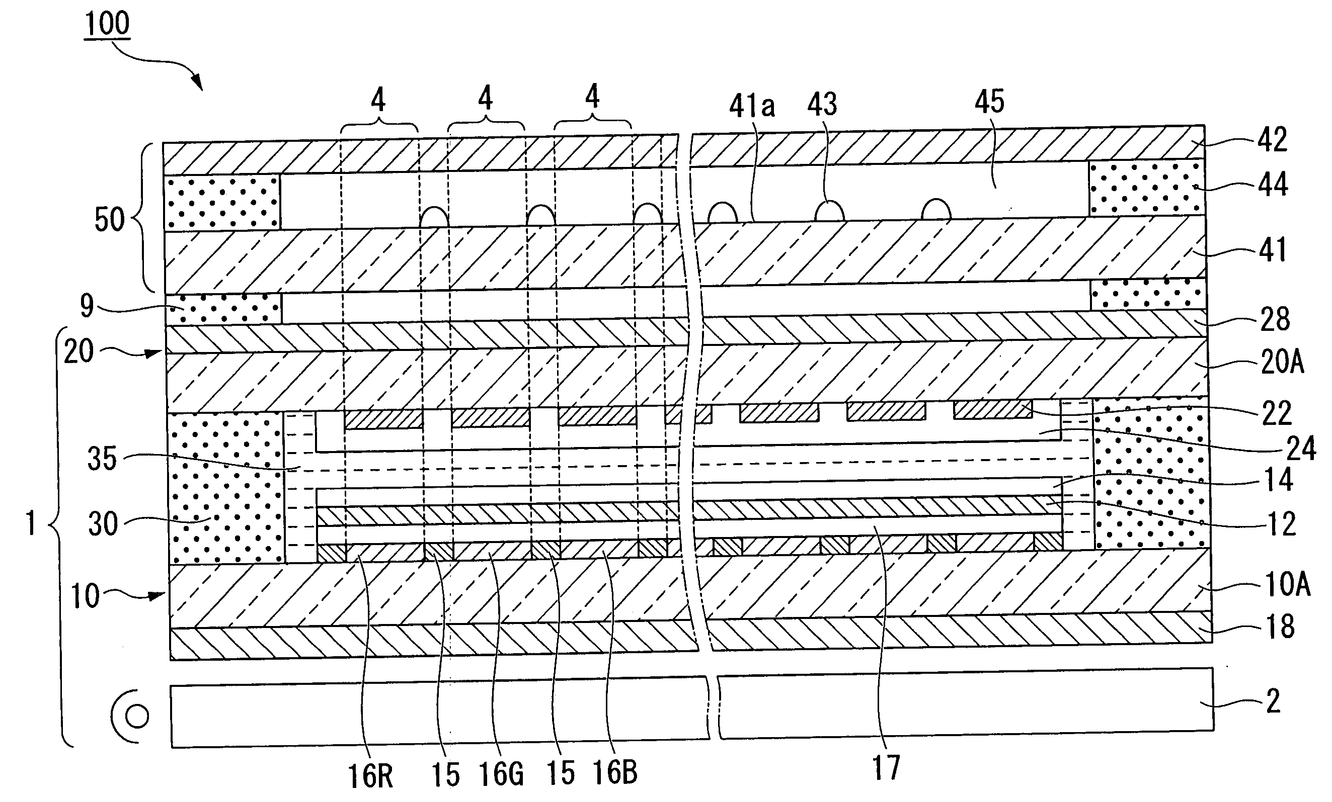 Touch panel, method for detecting touch input position, electro-optic device, and electronic device