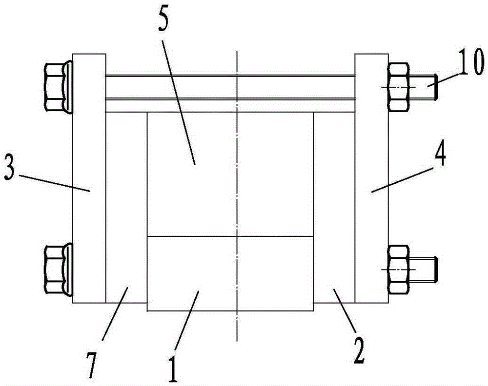 Disassembly and assembly convenient cement sample mold