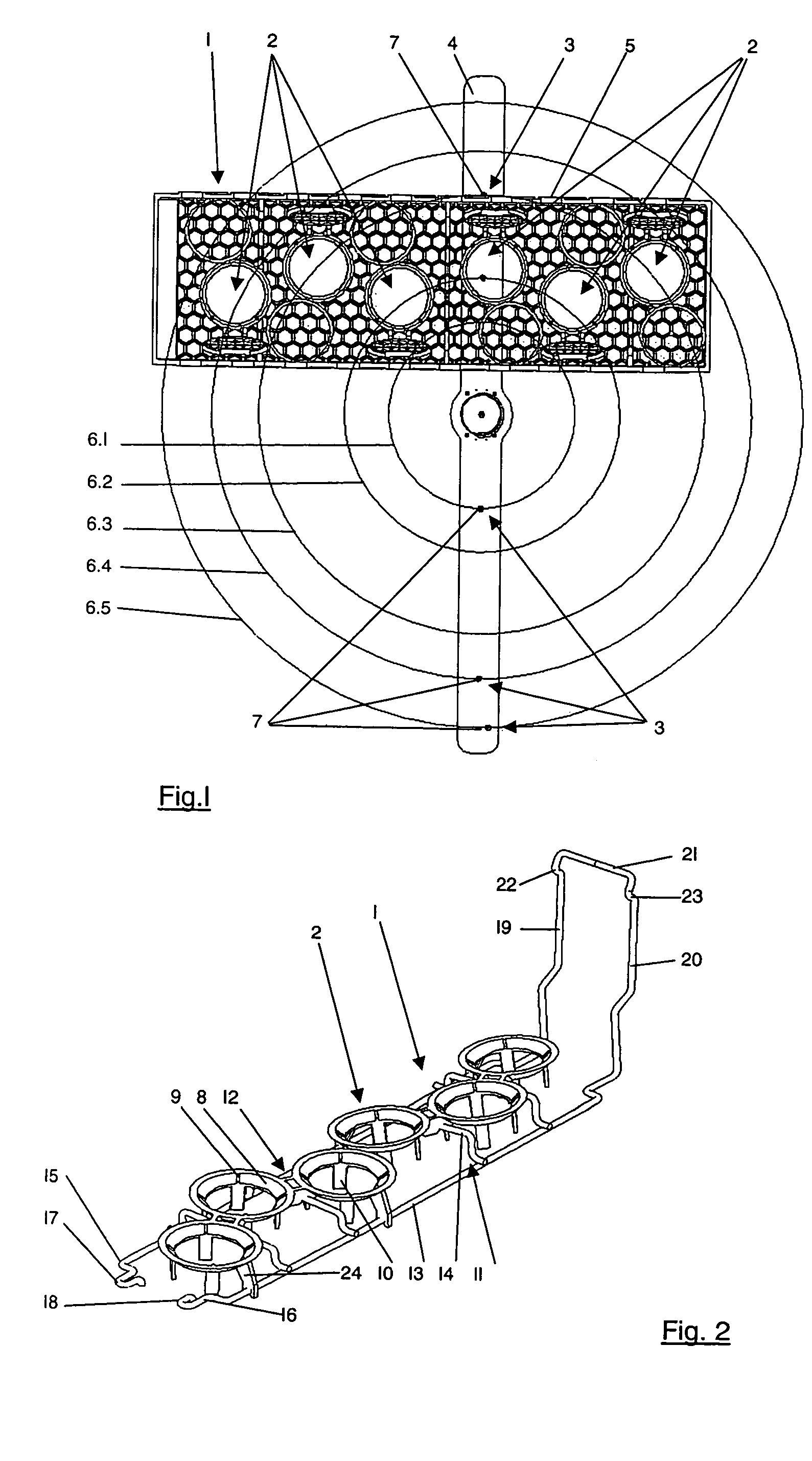 Dish basket for a dish washer