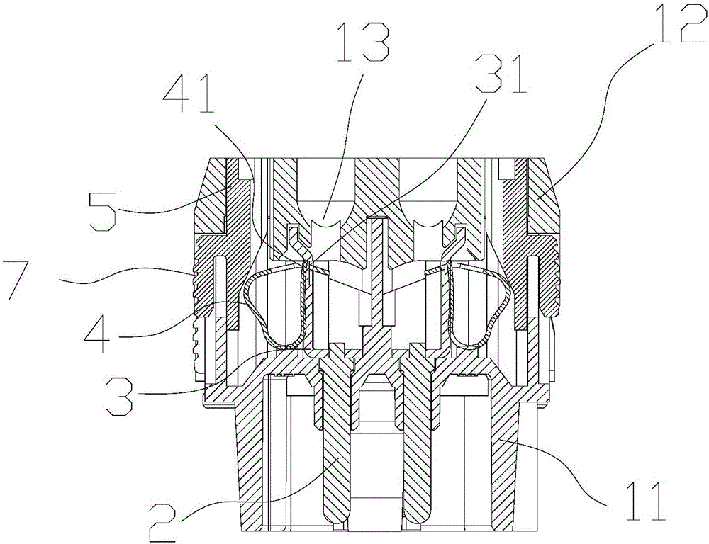 Embedded type rapid wiring structure