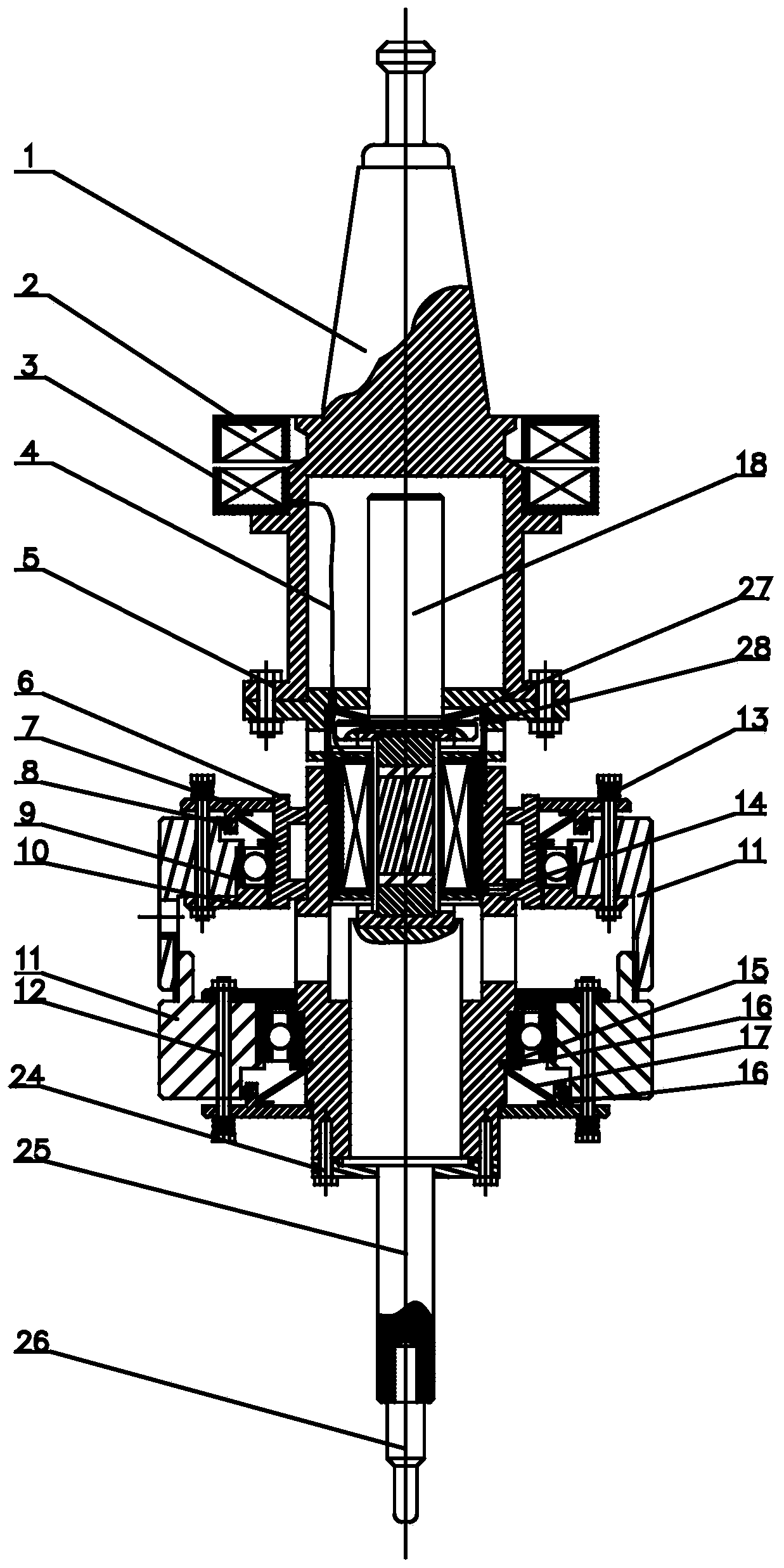 A giant magnetostrictive rotating ultrasonic vibration device