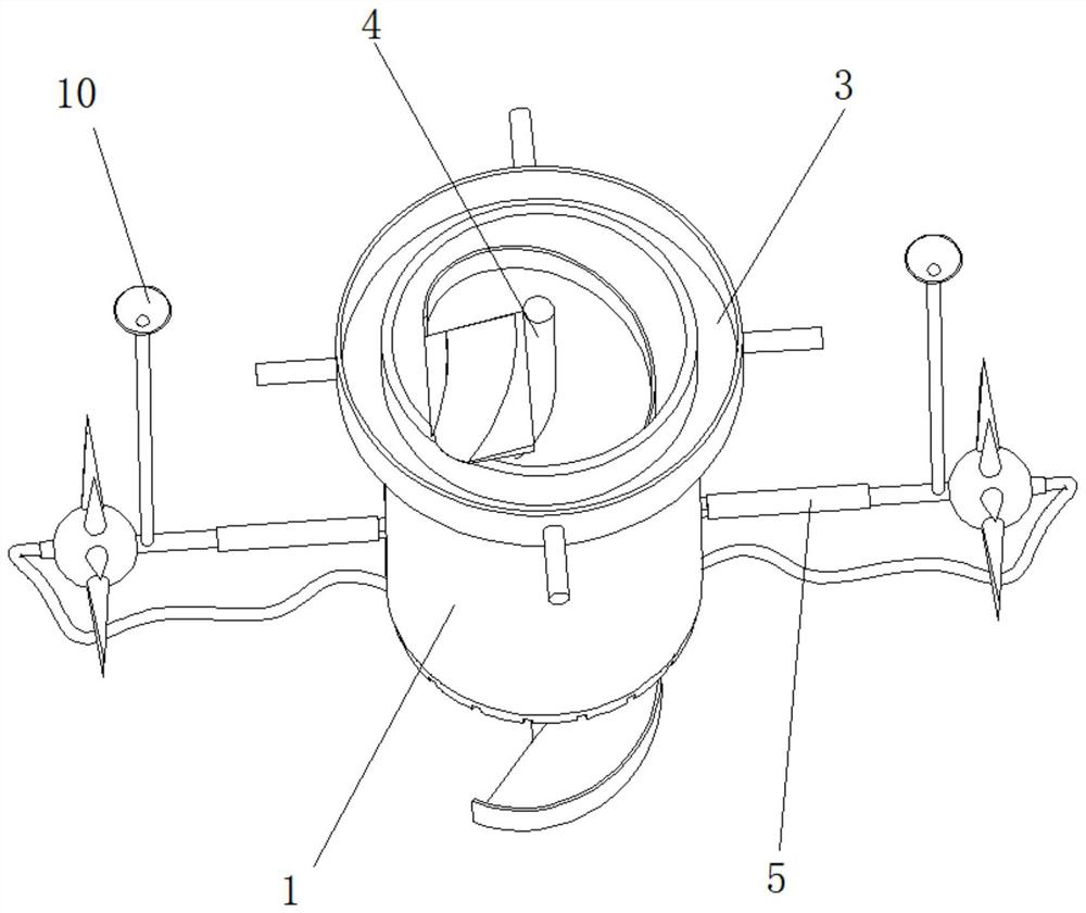 River channel sludge cleaning device