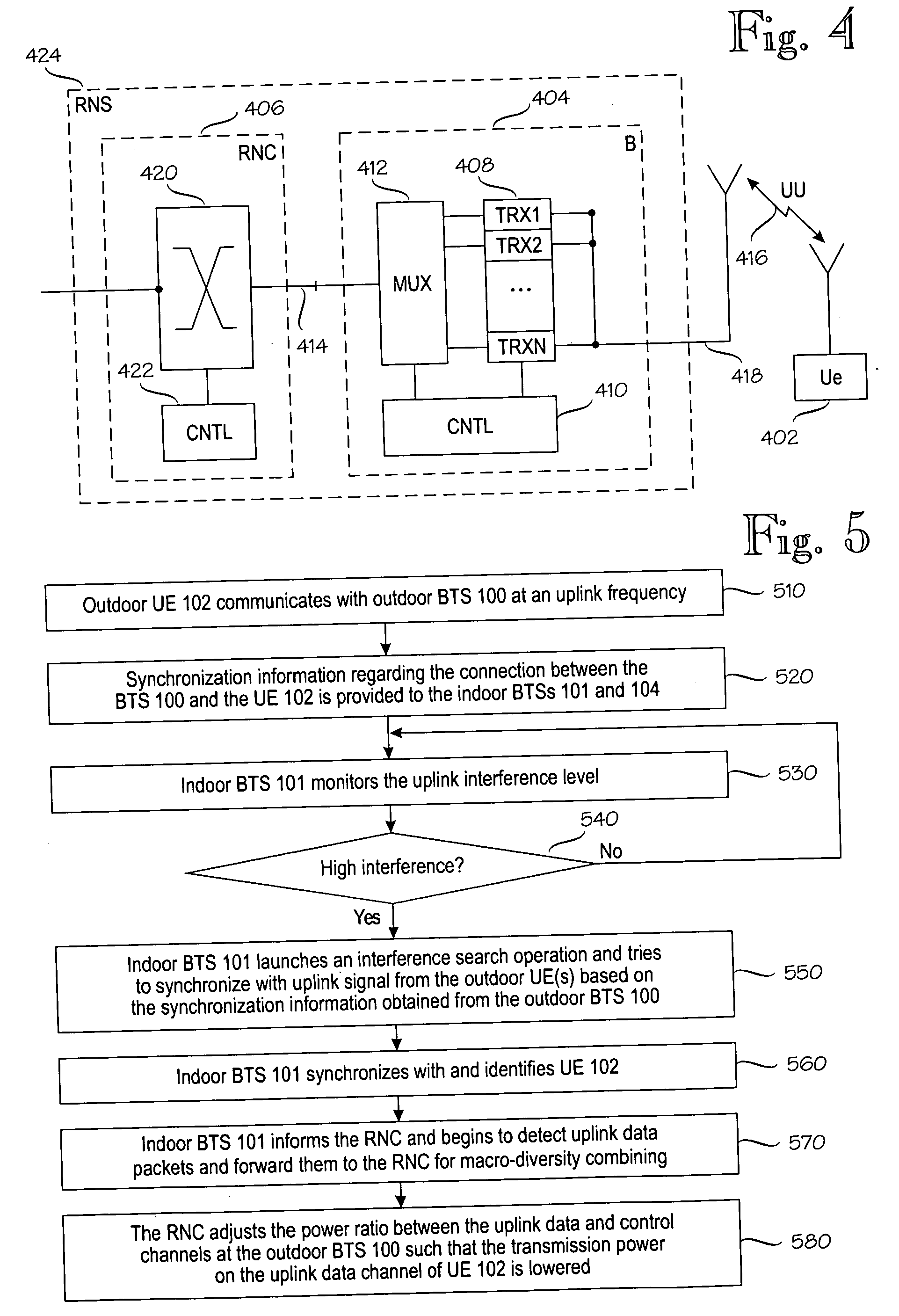 Method of reducing interference in indoor cell in wireless cellular communication network