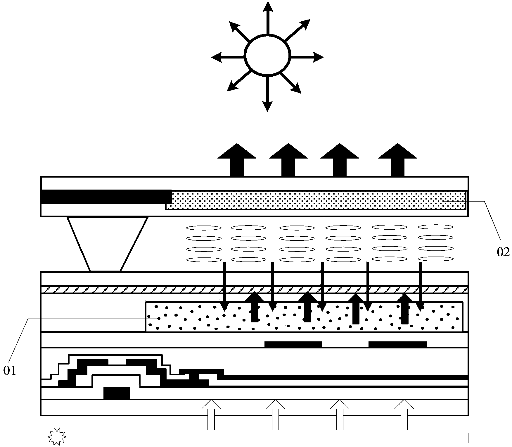 Liquid crystal display (LCD) screen and display device