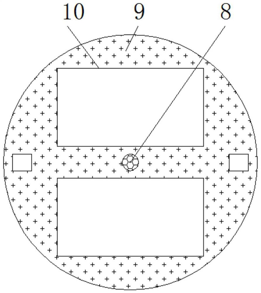 A cable arrangement device for engineering blasting with supporting function and convenient fixing