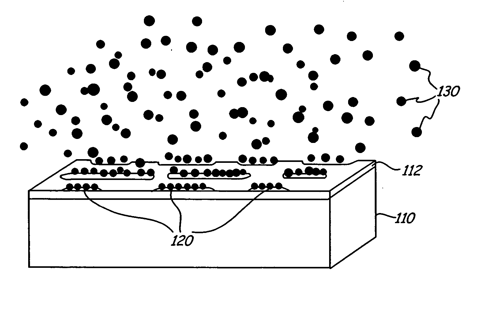 Method and apparatus for depositing charge and/or nanoparticles