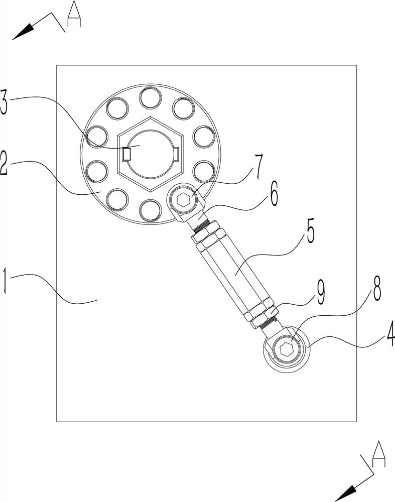 Adjustable mechanical anti-loosing positioning device for rotating shaft and use method of adjustable mechanical anti-loosing positioning device