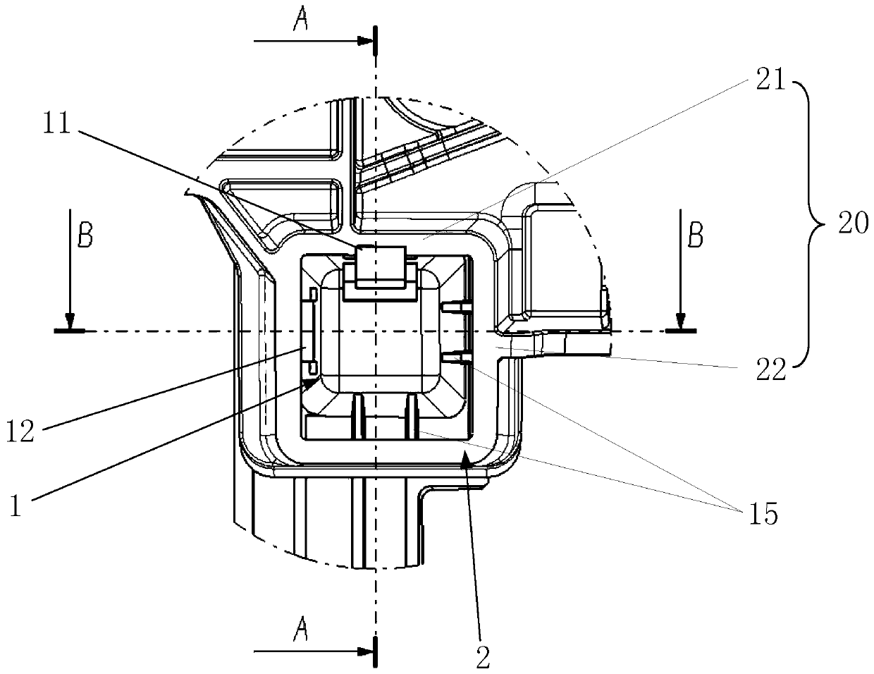 Front bumper assembly supporting structure