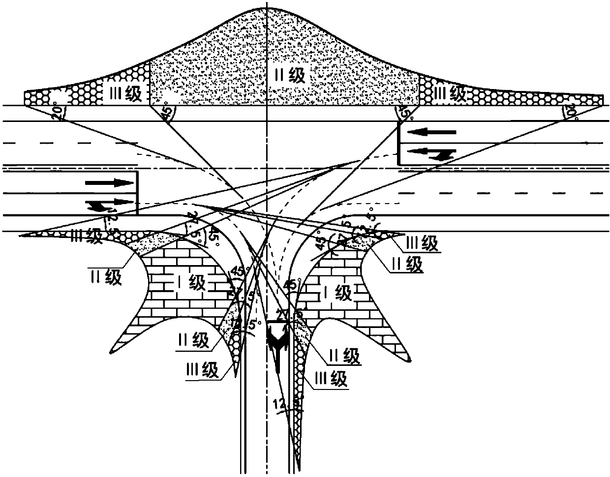 Design method of T-shaped intersection of arterial highway in mountain area for traffic safety