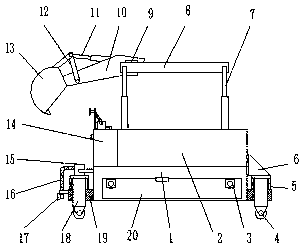 Engineering site waste residue cleaning and crushing device