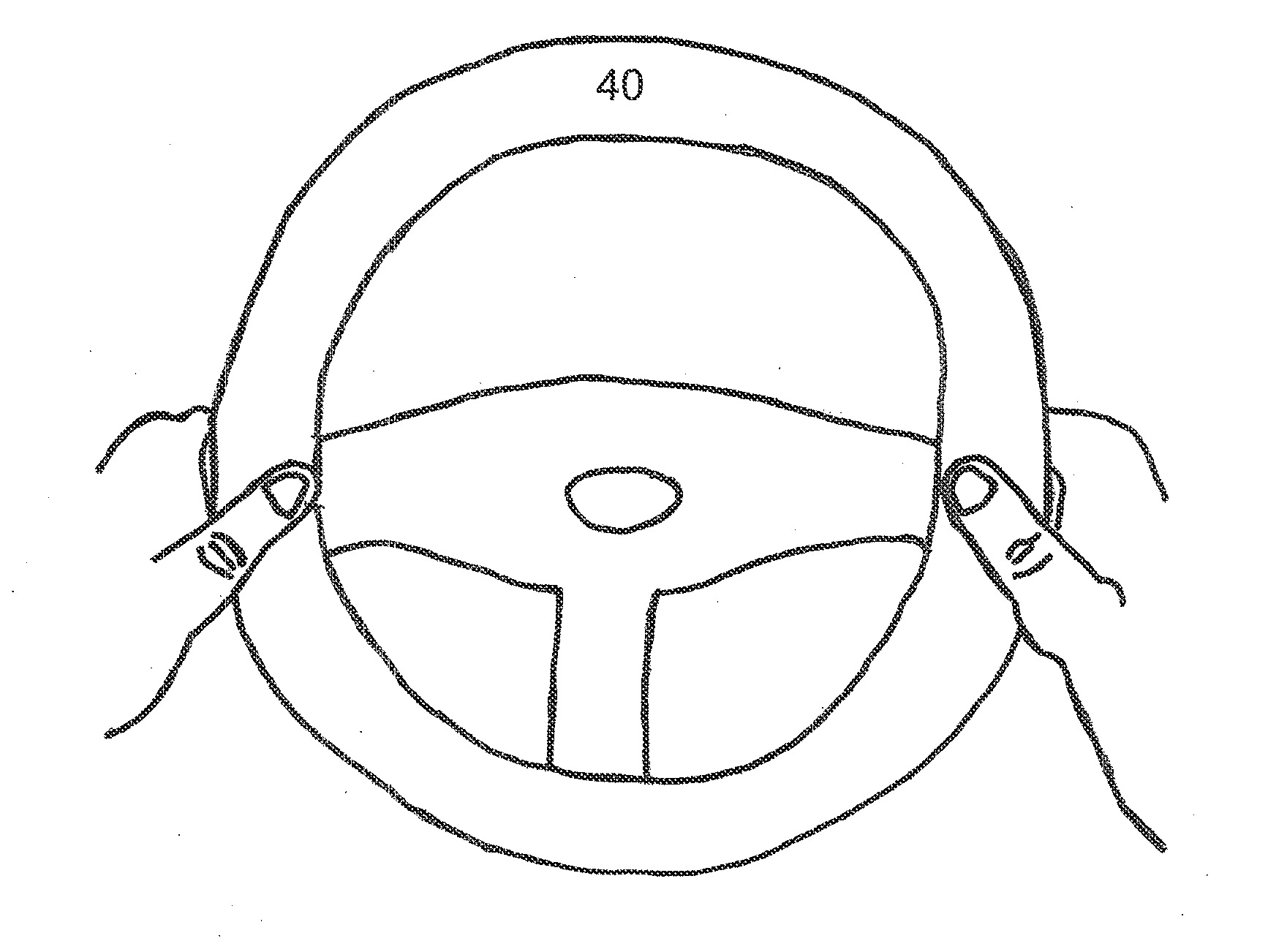 Steering wheel hand position sensing device