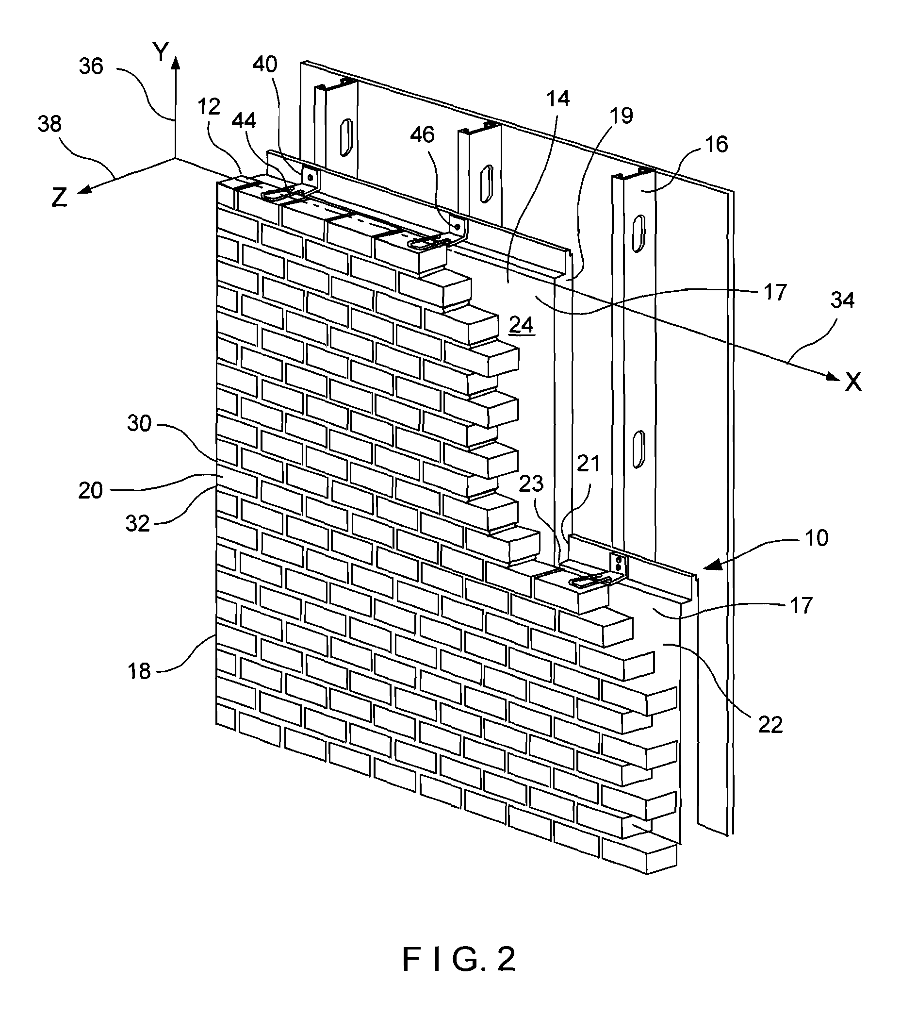 Anchor system for composite panel