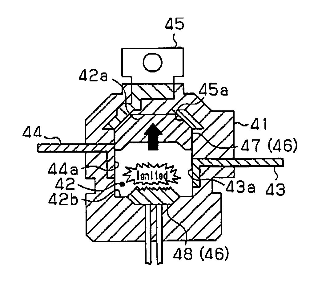 Electric circuit breaker apparatus for vehicle