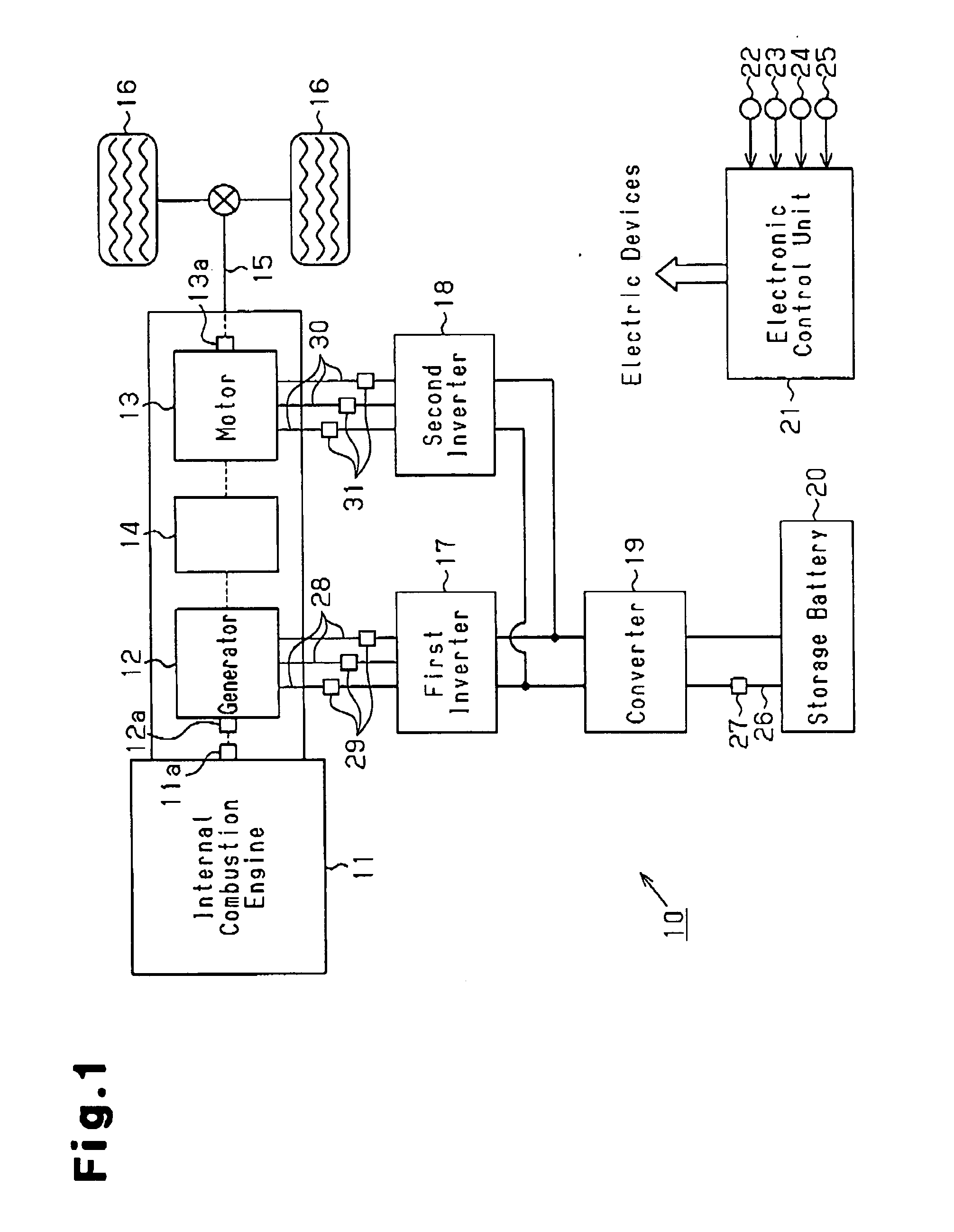 Electric circuit breaker apparatus for vehicle