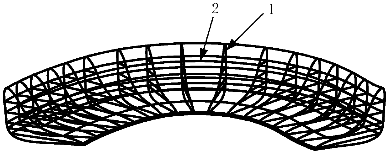 A kind of artificial meniscus support based on fiber weaving structure and its weaving method