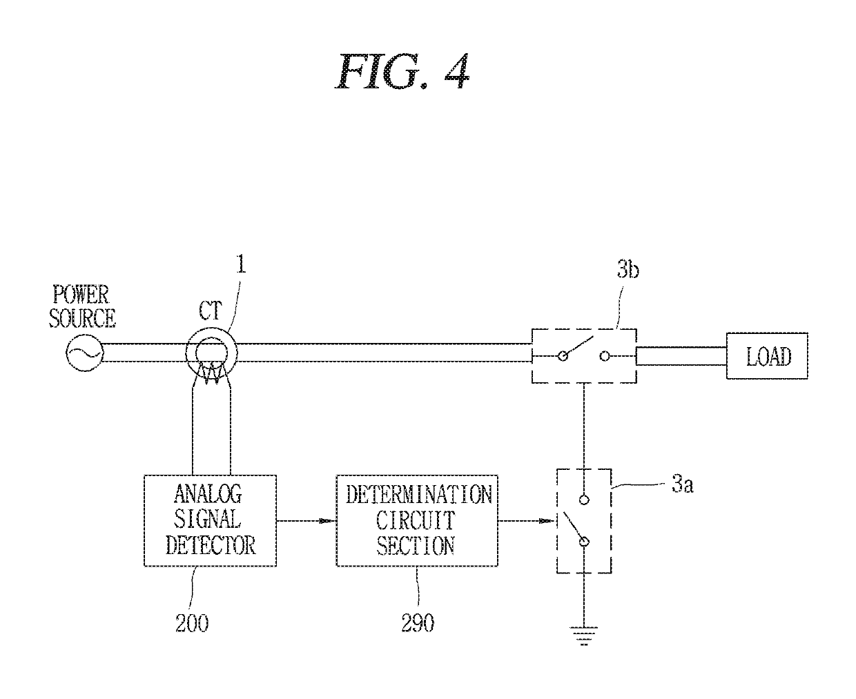 Analog signal detecting circuit for processing an analog signal for monitoring by discriminating the normal signal from noise