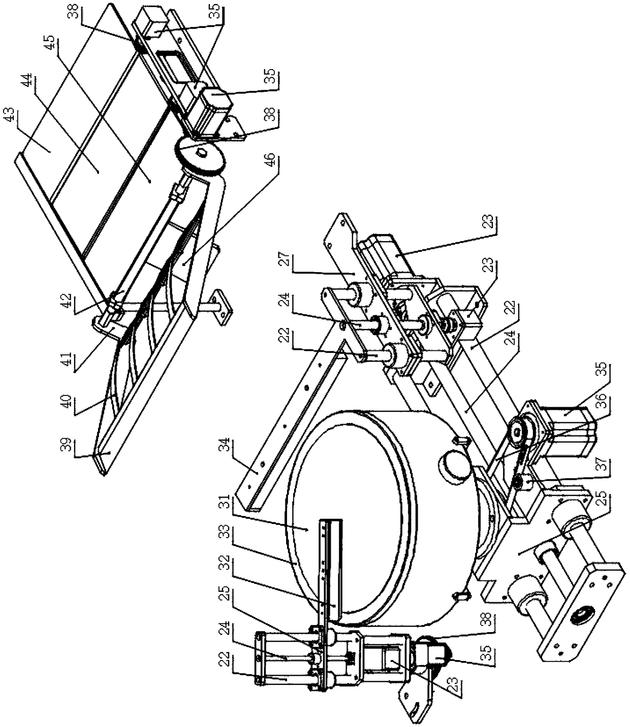 Automatic spreading and selling system for pancakes rolled with crisp fritters