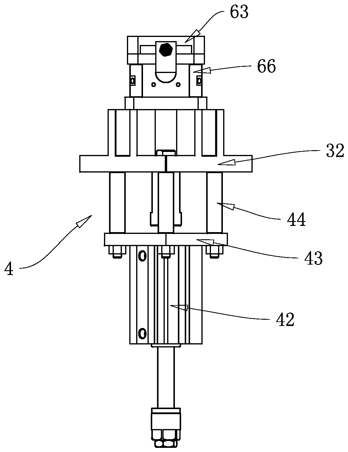 Automatic magnetic tile pushing machine