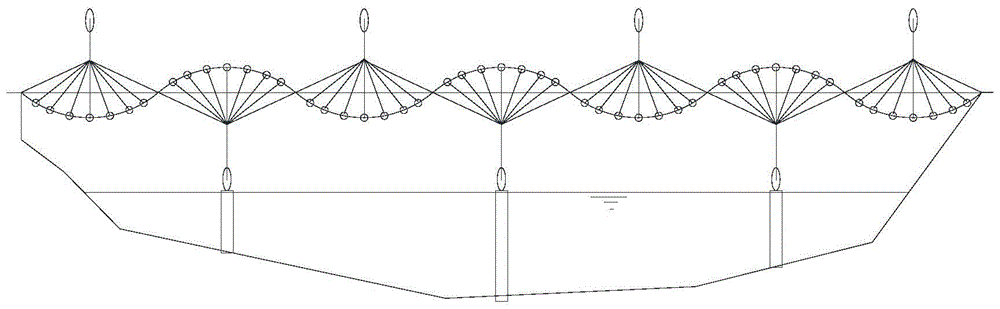 self-balancing umbrella-like modular pedestrian bridge structure