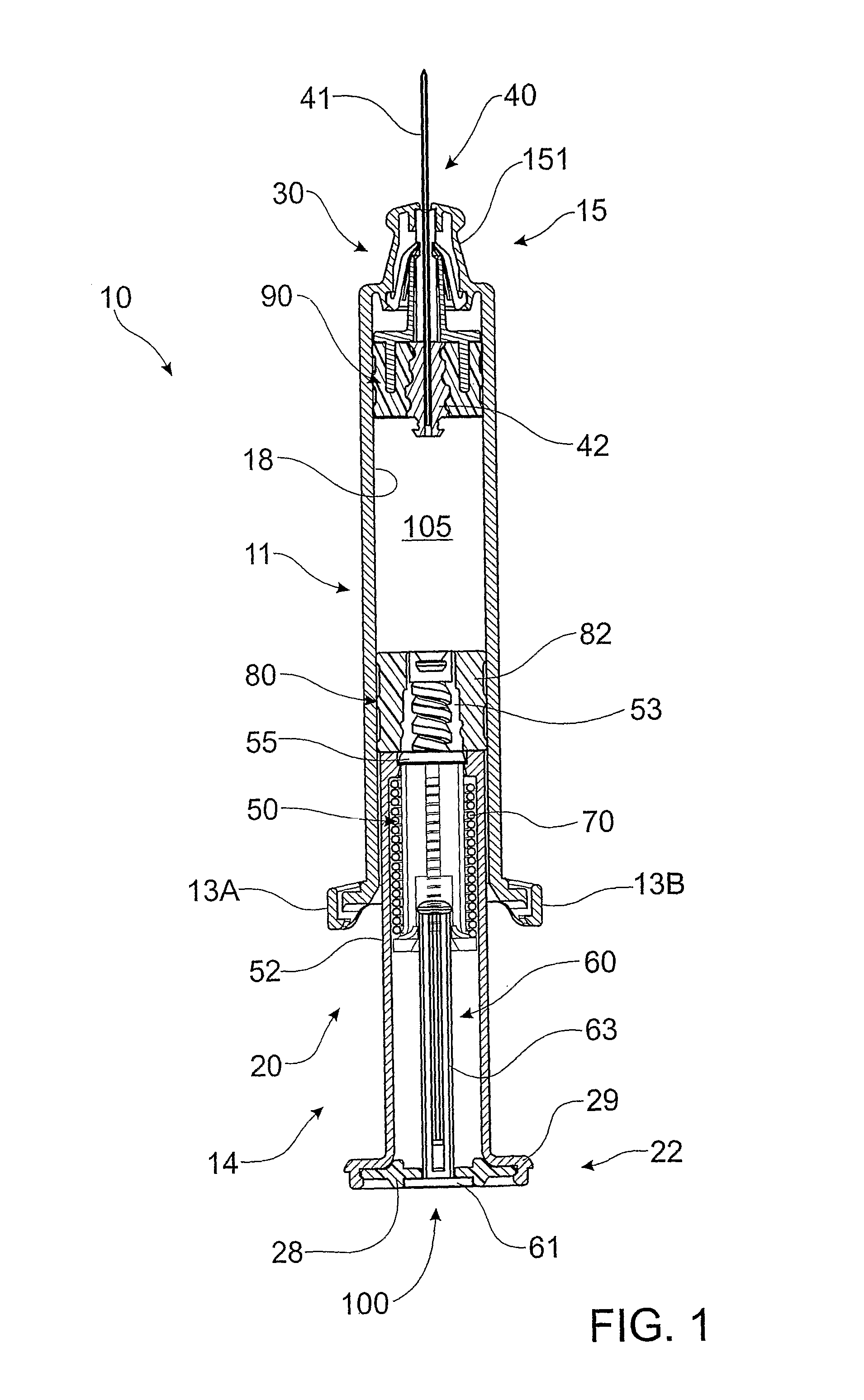 Controlled retraction syringe and plunger therefor