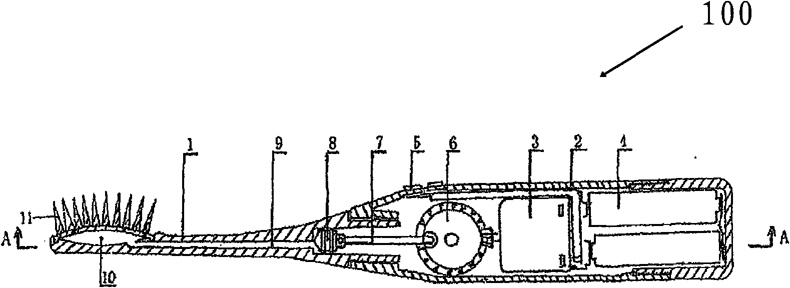 Oral cavity cleaning device