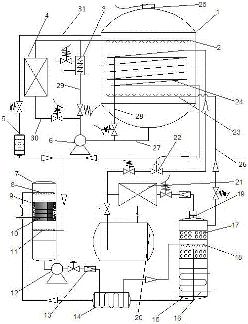 Refrigerant hydrate circulating cool storage system