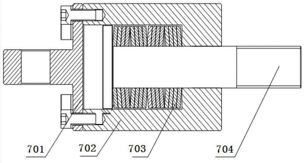 An electric cylinder tensile load and life test device