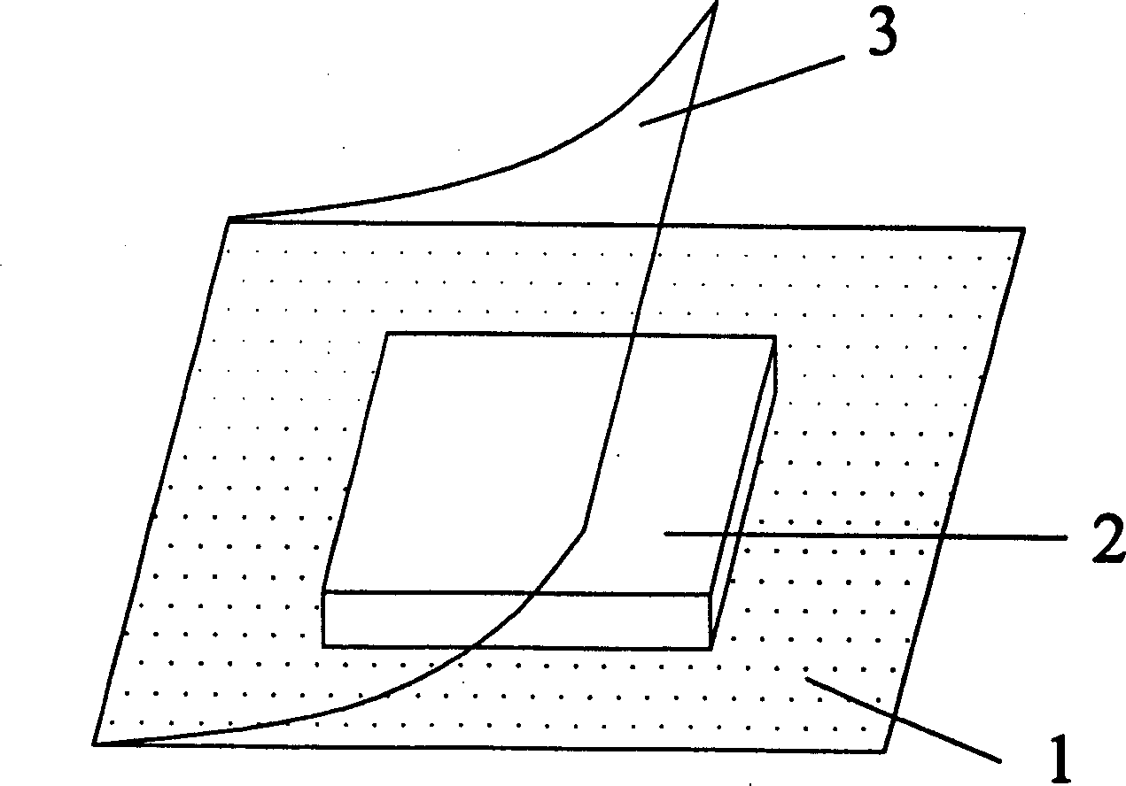 Hydrophilic trauma dressing made from polyurethane and its preparation method