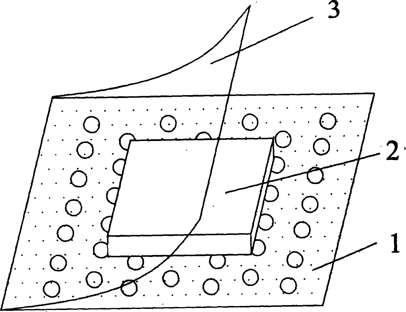 Hydrophilic trauma dressing made from polyurethane and its preparation method