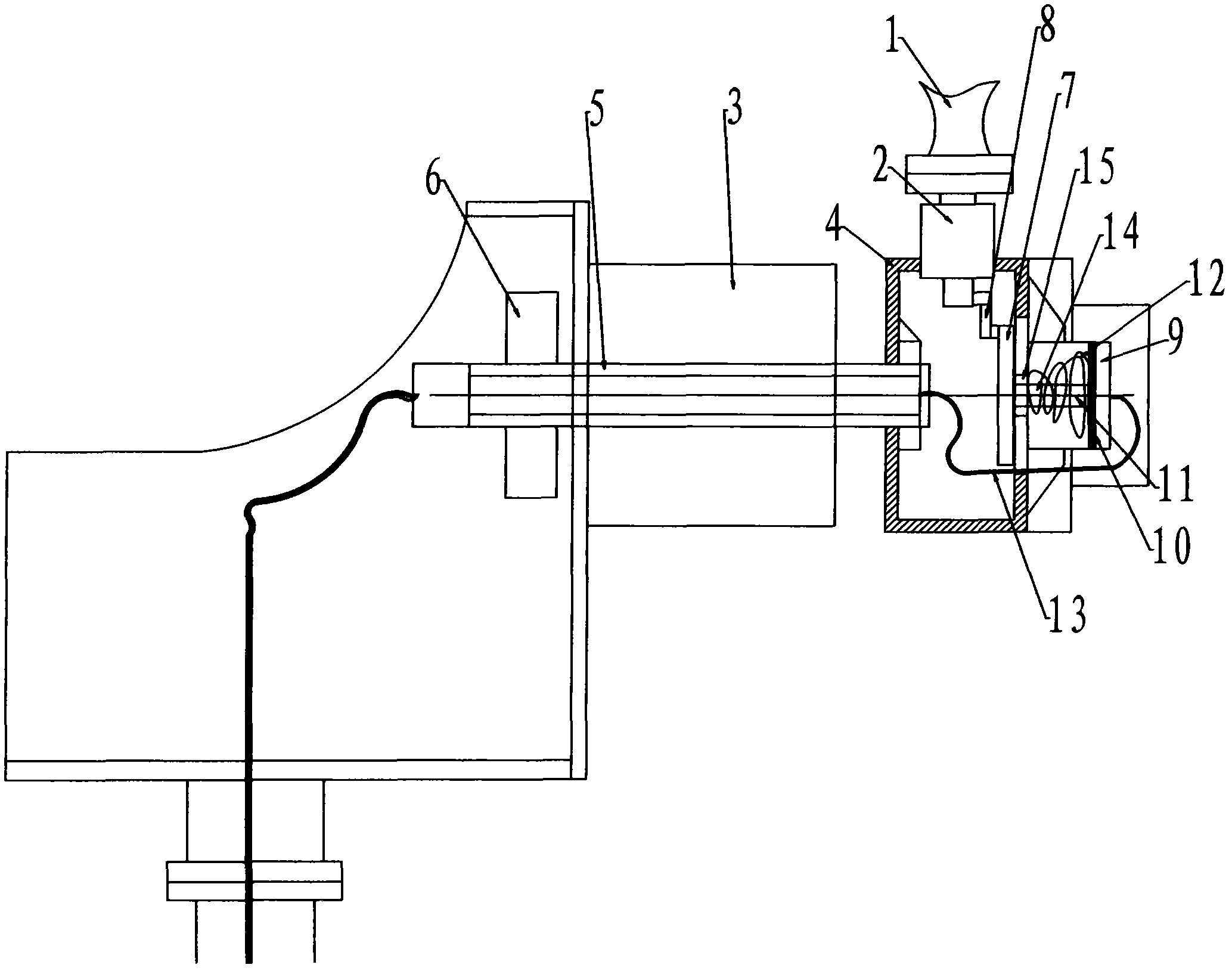 Pneumatic variable pitch brake system of wind power generator