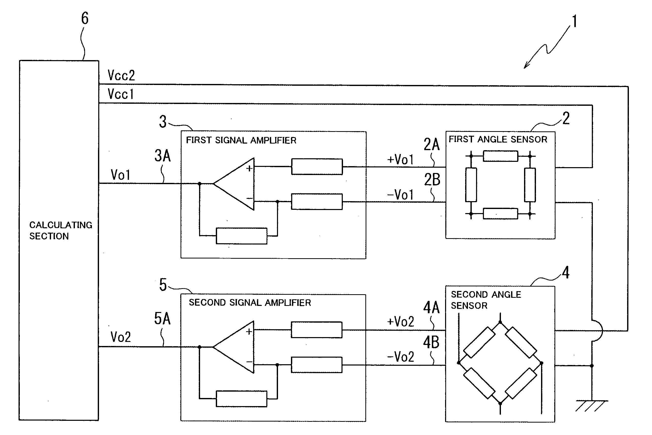 Rotational angle detecting device