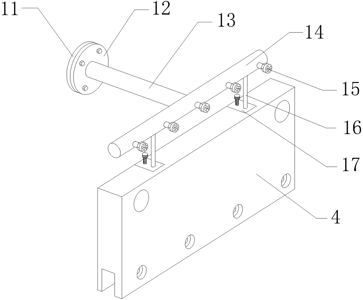 Blocking edge device for logistical-transport-tape type conveying machine