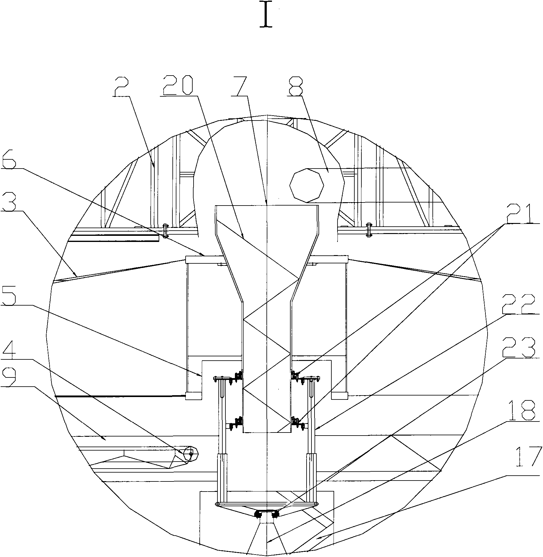 Buffer breakage-proof flat bottom silo